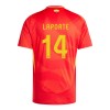 Officiële Voetbalshirt Spanje Aymeric Laporte 14 Thuis EK 2024 - Heren